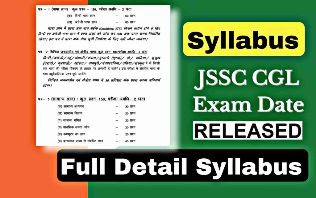 JSSC CGL Syllabus 2024